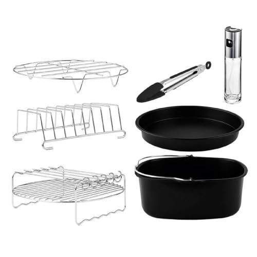 Cecotec - Accessory Set for 5-6.5L Hot Air Fryer, 8 Non-Stick, BPA Free