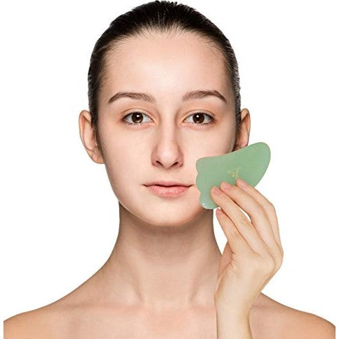 Jade Stone Facial Massager for Facial Lifting and Tightening Massage, Anti-Wrinkles, Anti-Aging Gua Sha Wrinkles Removal Massage, Skin Care and Rejuvenation - Medaid International