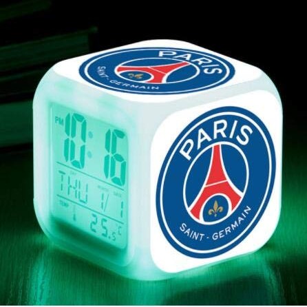 Fdgfdg - Football LED Alarm Clock, Digital, 7 Colors, Battery Powered, Wall Mount