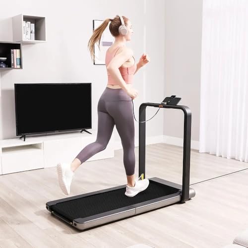 KINGSMITH Double fold Running Walking Pad NFC enabled smart sensors with integral aluminum alloy frame structure Speed 0.5 12 Km/H Walking In The Office, Gray, TRX21F, WalkingPad Treadmill X21|B07SSYX2WF