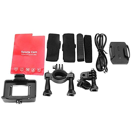 Vemont - 1080P Full HD Action Camera, 12MP, 30m Waterproof, Wide-Angle Lens