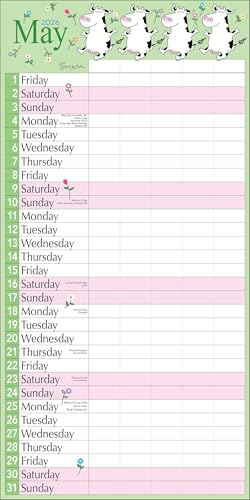 Sandra Boynton's 17-Month 2025-2026 My Family Wall Calendar - Medaid International