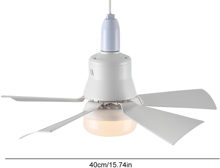 E27 Ceiling Fan with LED Light – Remote Control Fan Lamp