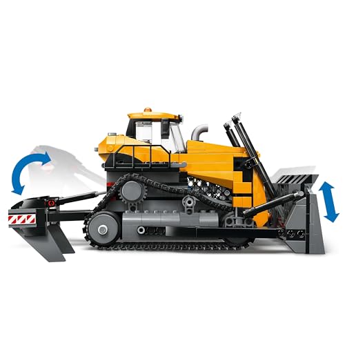LEGO City 60466 Yellow Bulldozer Toy Birthday Present Blocks Boys Girls Children 8 Years Old 9 Years Old 10 Years Old Elementary School Building Vehicle Car Mini Car Mom Father - Medaid International