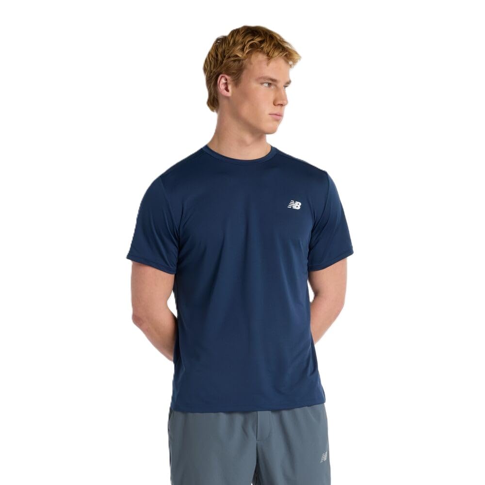 New Balance Men's Sport Short Sleeve T-Shirt, Nb Navy, Large - Medaid International