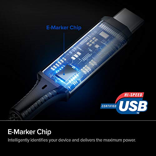PowerArc - 100W Fast Charging USB C Cable for iPad, MacBook, Galaxy S21