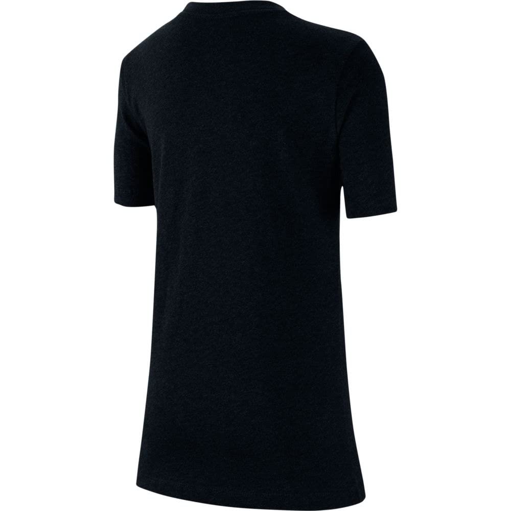 Nike Boy's NSW Futura Icon Tee (Little Kids/Big Kids) Black/Light Smoke Grey MD (10-12 Big Kid) - Medaid International