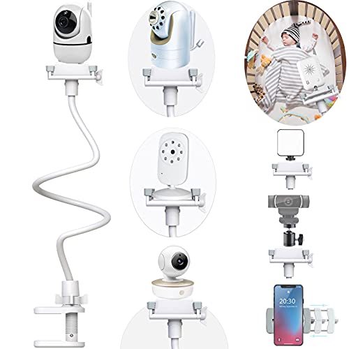 Derebir - Universal Baby Monitor Stand with Flexible Gooseneck, 33 Inch Height, Compatible with Most Baby Monitors