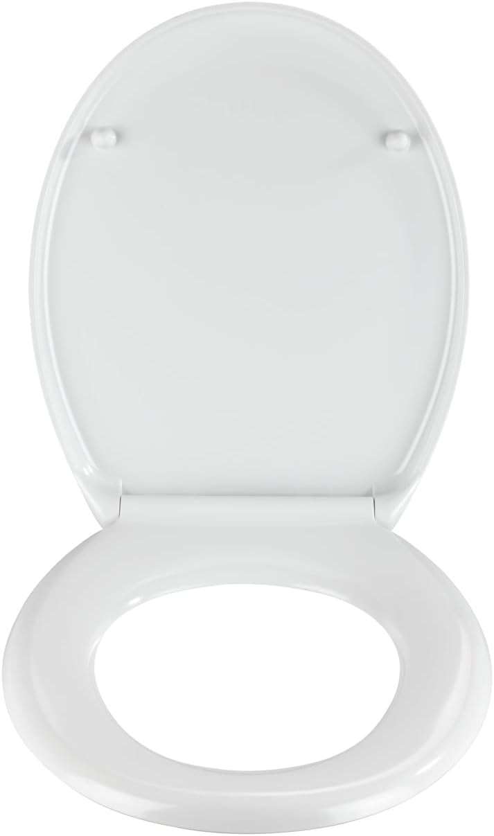 Toilet Seat Premium Duroplast Design with Soft-Close Mechanism (City) By Wenko.de