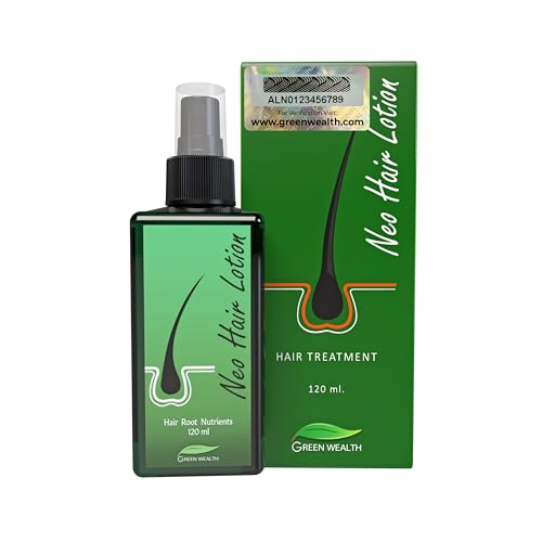 Green Wealth Neo Hair Lotion for Hair Loss Treatment | Hair Regrowth | Thinning, Bald Spots & Hair Fall | Trusted Formula with Ginseng, Saw Palmetto & Horsetail | 120ml / 4.06 fl oz - Medaid International