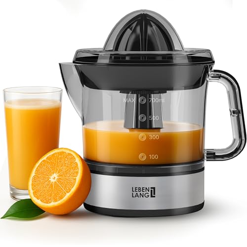 Lebenlang - Electric Lemon Squeezer with High Juice Yield & Dual Rotation