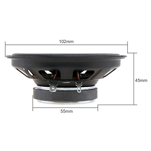Epathchina - 2pcs 4 Inch 60W Car Coaxial Speakers, HiFi Sound, Full Range Audio