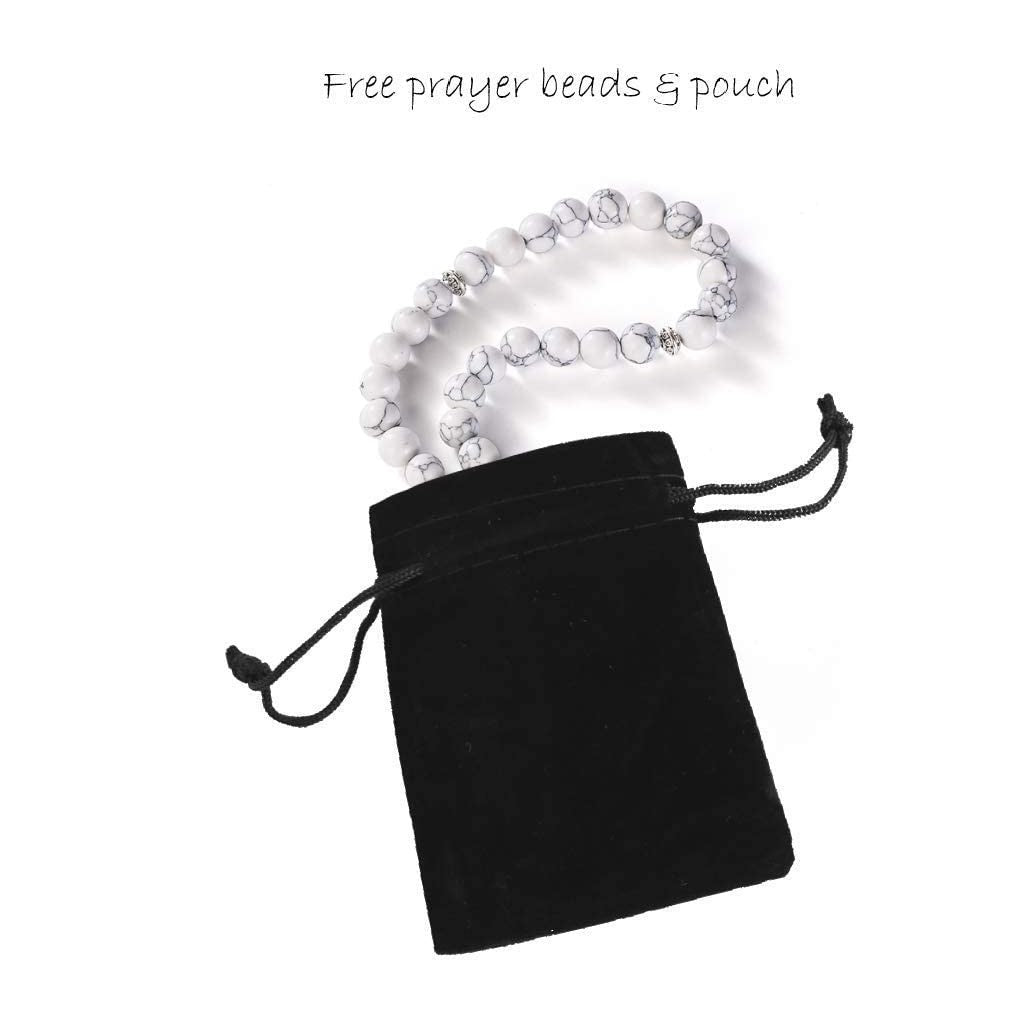 Islamika Electronic Prayer Mat - Smart Interactive Prayer Rug - Ideal for New Converts and Those Learning or Perfecting Their Prayer - Comes with Islamic Prayer Beads (R Green) - Medaid International