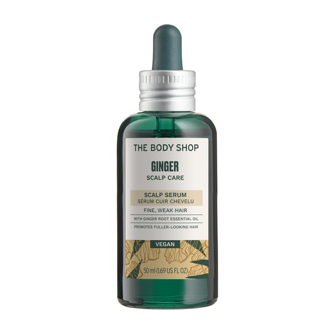 The Body Shop Ginger Scalp Serum, Dry and Flaky Scalp Treatment, Vegan, 1.69 fl oz - Medaid International