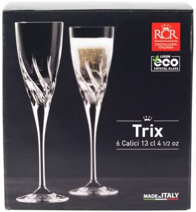 RCR trix flute goblet 13cl - set of 6