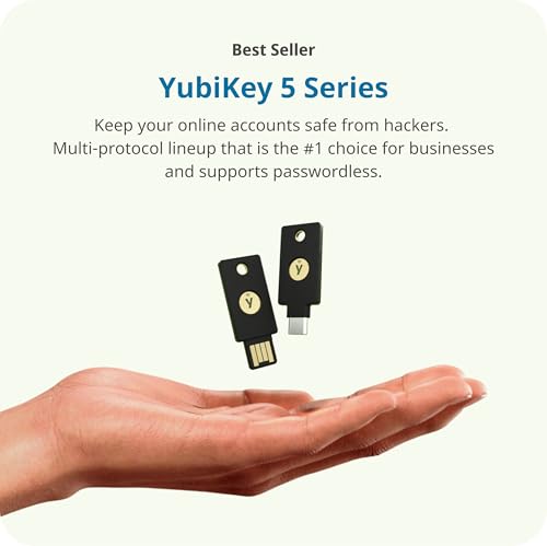 Yubico - YubiKey 5C NFC Security Key for MFA, USB-C & NFC Connectivity