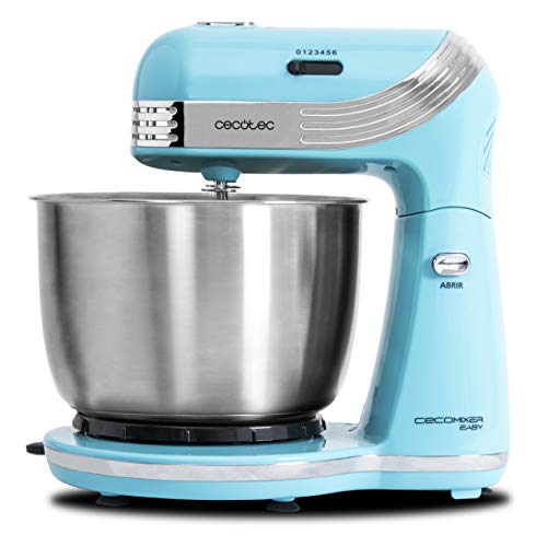 Cecotec - Easy Pastry Processor with 3L Steel Bowl, 5 Functions, 6 Speeds