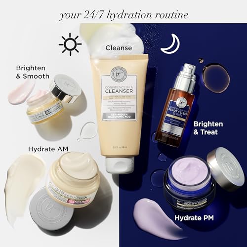 IT Cosmetics Confidence in a Cleanser - Hydrating Serum Foaming Face Wash With Hyaluronic Acid & Ceramides, Gentle Makeup Remover, Skin Barrier Support, Non-Stripping, Sulfate-Free - 5 fl oz - Medaid International
