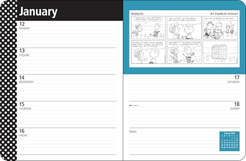 Peanuts® 12-Month 2026 Monthly/Weekly Planner Calendar - Medaid International