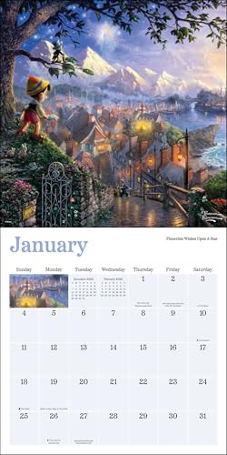 Disney Dreams Collection by Thomas Kinkade Studios 2026 Wall Calendar - Medaid International