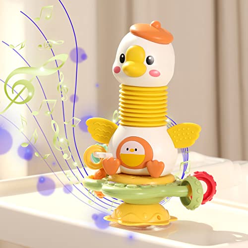 Taotaotoys - Baby Rattle High Chair Tray Toy with Suction Cup, Musical & Sensory Fun