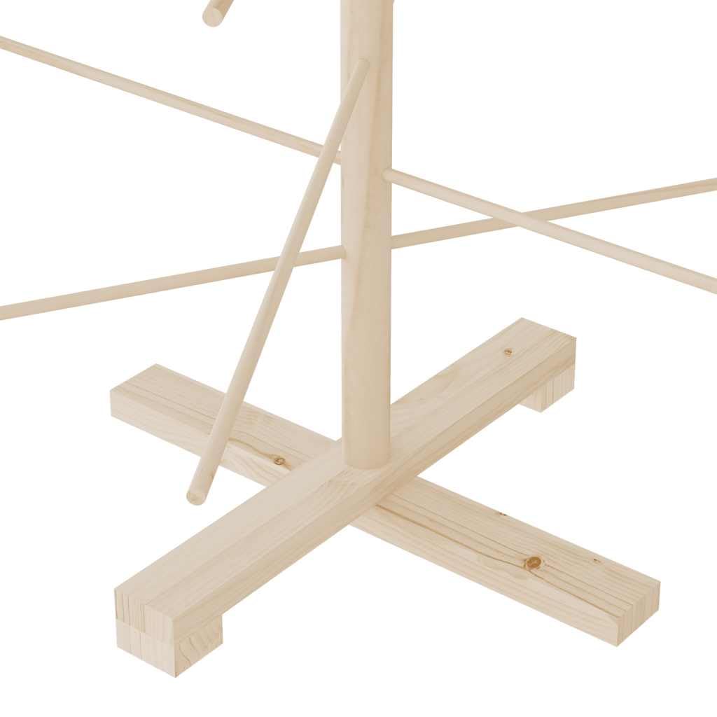 vidaXL Christmas Tree, Wooden Christmas Tree for Decoration, Small Christmas Tree with Stand for Xmas Holiday, Modern Style, Solid Wood Pine - Medaid International