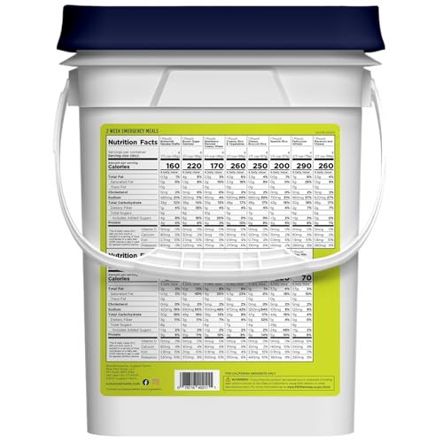 Augason Farms 2 Week Emergency Food Supply Kit – 1 Person Survival Meal Kit – Dehydrated Meals with Long Shelf Life – Just Add Water – Ideal for Prepping, Camping, Emergency Use – 119 Servings
