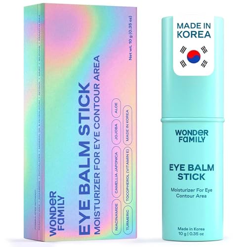 Korean Under Eye Balm Stick - Hydrating Eye Cream for Dark Circles and Puffiness, Wrinkles and Fine Lines - Lightweight Alternative to Serum - Moisturizing Korean Skin Care with Niacinamide, Vitamin E - Medaid International