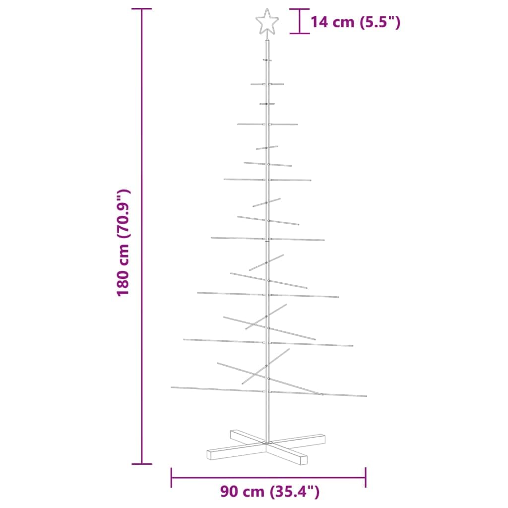 vidaXL, Minimalist Metal Christmas Tree, Trendy Holiday Accent, Sleek Decor for Your Modern Living Space - Medaid International