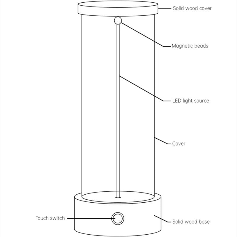 Acrylic Cylinder Night Light