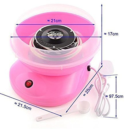 Plastic Electric Cotton Candy Machine Floss Carnival (Pink) - Medaid International