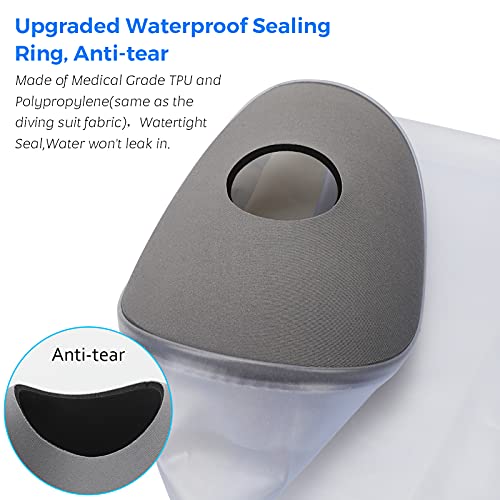 Divvsck - Waterproof Leg Cast Cover for Shower, Reusable, Watertight Seal, Keeps Wounds Dry