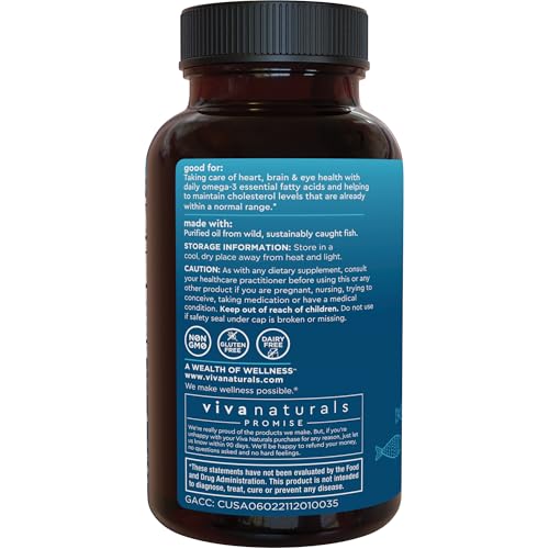 Triple Strength Omega 3 Fish Oil Supplement for Women and Men – 2500 mg High-Potency, Easy-to-Absorb Re-esterified Triglyceride Form, Pescatarian-Friendly DPA EPA DHA Omega 3 Supplement, 180 Softgels - Medaid International