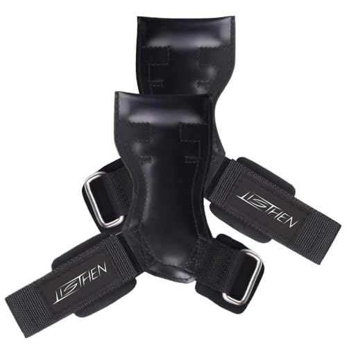 ListHen - Gym Wrist Straps for Weightlifting, Powerlifting & Bodybuilding