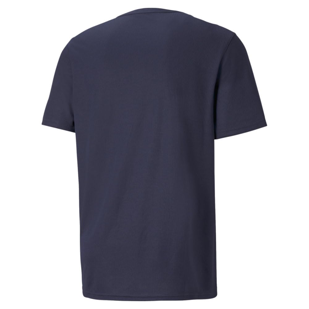 PUMA Men'sPerformance Cat Tee (Available in Big and Tall Sizes), Peacoat, Small - Medaid International