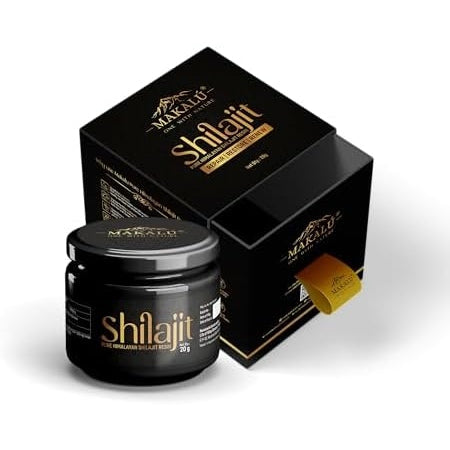 MAKALU Ayurvedic Pure Himalayan Shilajit/Shilajeet Resin With Spoon 20 Gm… - Medaid
