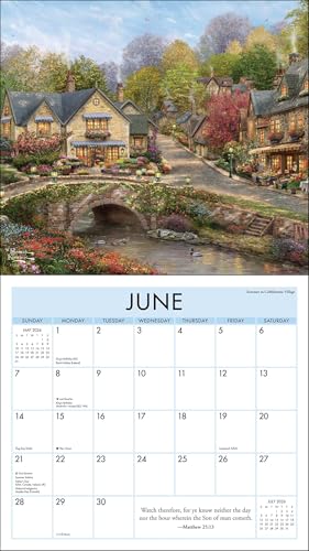 Thomas Kinkade Studios 2026 Deluxe Wall Calendar with Scripture - Medaid International