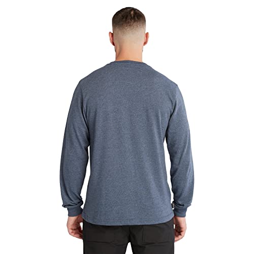 Timberland PRO Men's Core Logo Long-Sleeve T-Shirt, Black Iris Heather, Extra Large - Medaid International