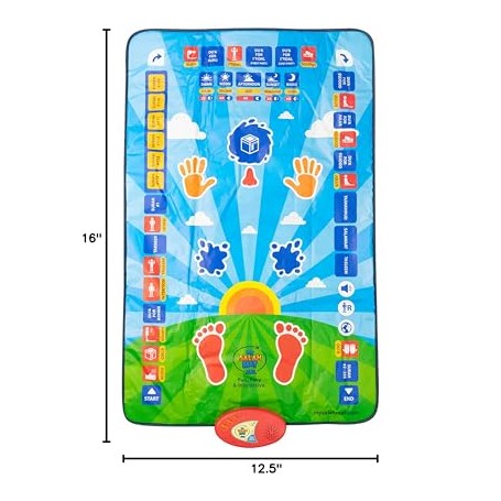 My Salah Mat for Kids - Interactive Muslim Prayer Rug for Kids Learning The Salah - Fun & Easy Prayer Mat with 36 Touch Keys, 15 Languages, Speaker, & Booklets - Islamic Toys for Ages 3 to 8 - Medaid International