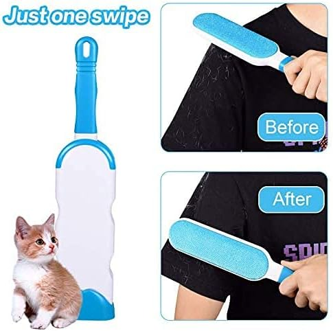 Pet Hair Remover Brush for Dogs and Cats with Efficient Double-Sided Self Cleaning Base, Animal Hair Removal Tool - Medaid International