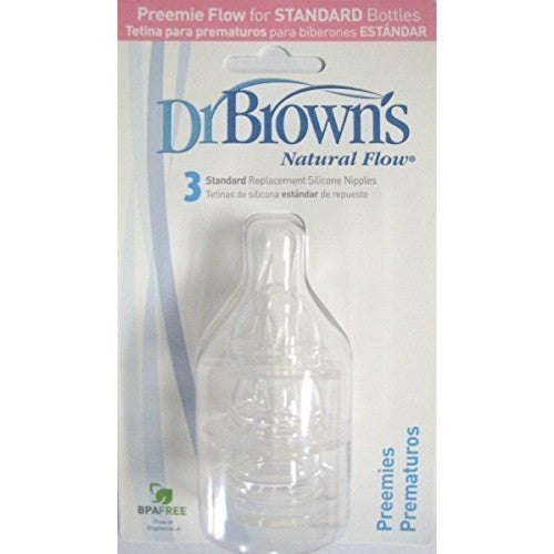 Dr. Brown's P3 Level 1 Nipple 3-Pack Slow Flow