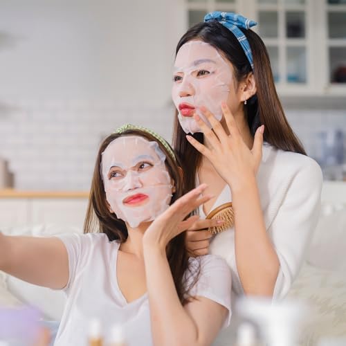 RAZUYEN Firming and Moisturizing Sheet Face Masks (Pack of 10) with Hyaluronic Acid and Peptides, Reduce Fine Lines and Wrinkles, Hydrating & Anti-Aging Spa Face Mask, Facial Skin Care - Medaid International