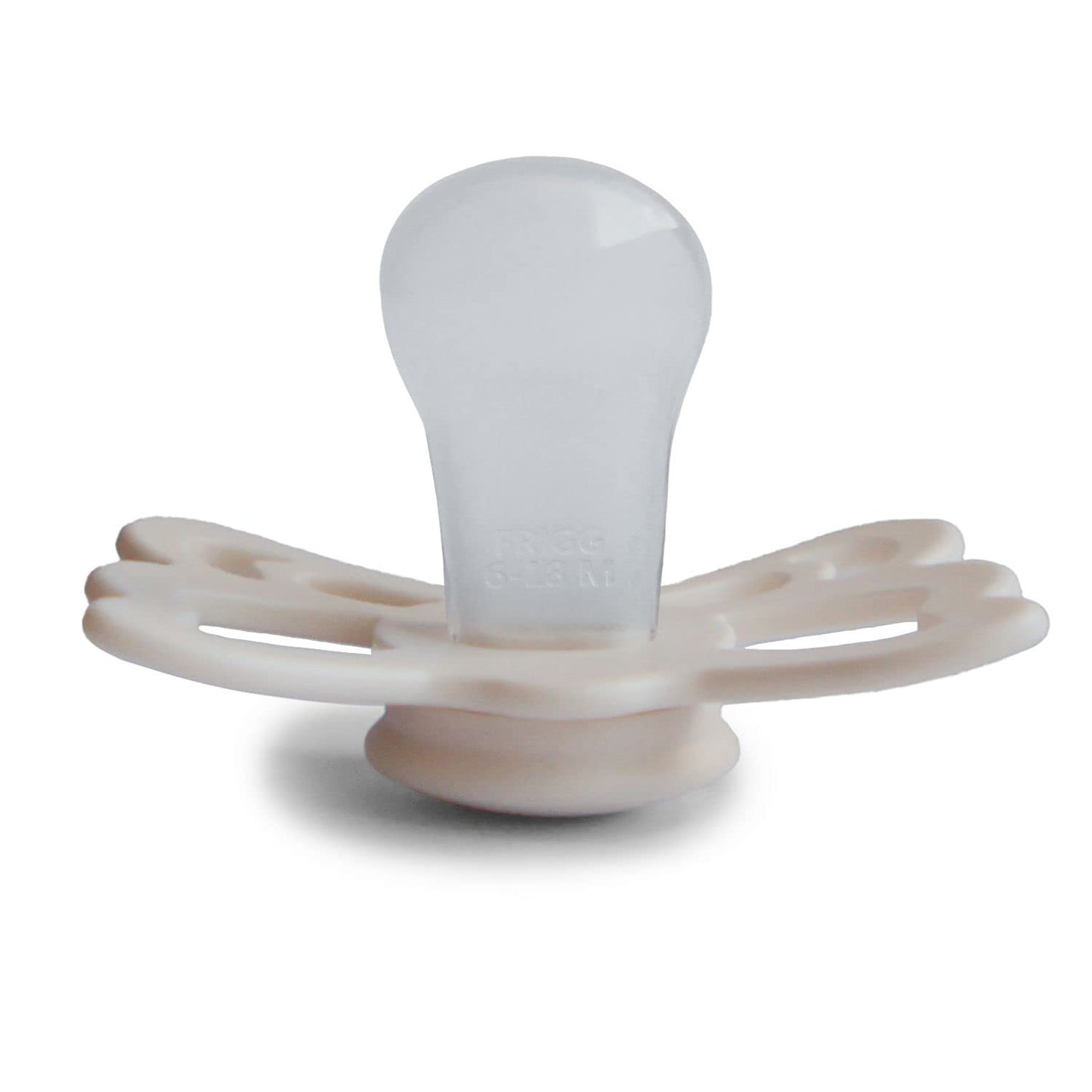 FRIGG Butterfly Silicone Pacifier 6 18M 1-Pack Cream
