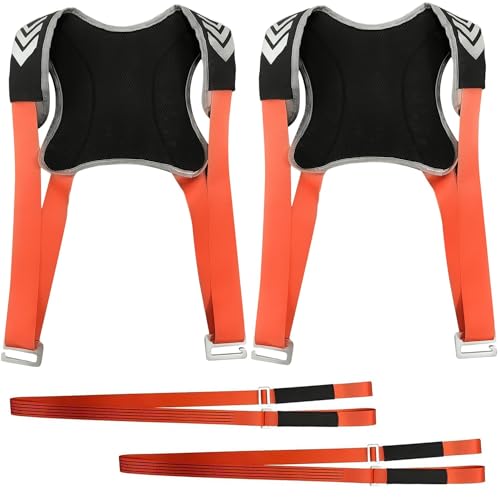 Xmszqu - Pack of 4 Polyester Moving Straps, Double Shoulder Design, Multi-Purpose Carrying Aid