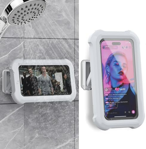 Shower Phone Holder [360° Rotation], Waterproof Wall Mount Shower Phone Case - Medaid International