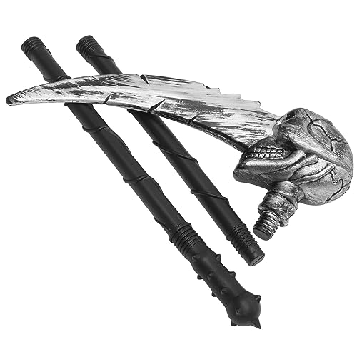 Gadpiparty - Realistic Halloween Scythe for Cosplay, Safe & Handy Accessory