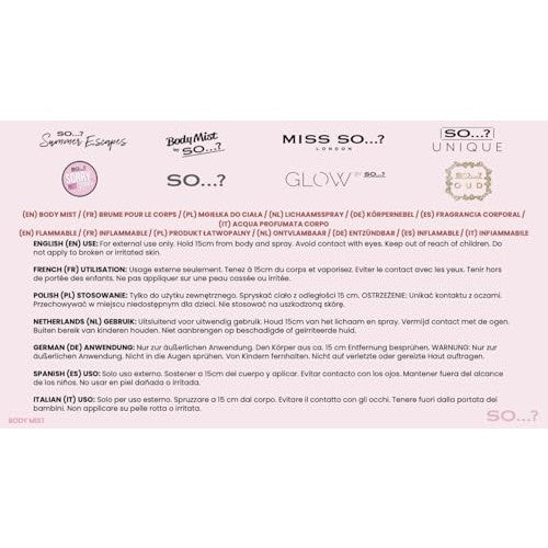 Ibiza Dreams Body Mist by So...? - Long-Lasting Perfume with Fruity, Floral Notes - Body Spray - Ideal Gifts for Women - 6.9 oz - Medaid International