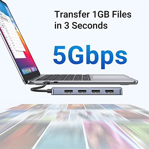 UGREEN - USB C to USB Hub with 4 USB 3.0 Ports, Powered Splitter for Laptops