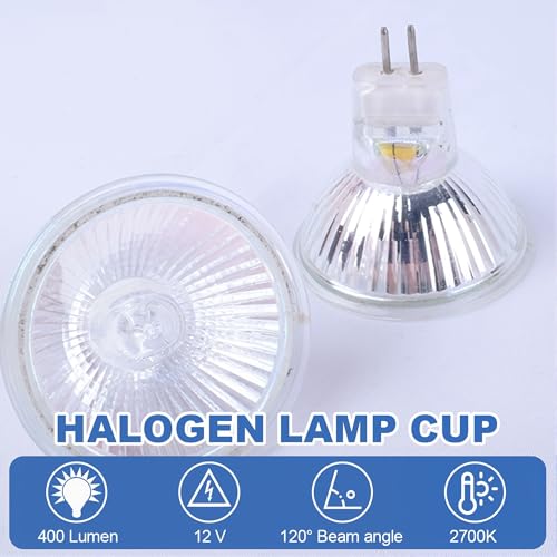 Nhqz - Energy Saving MR11 GU4 Halogen Bulbs, 12V 20W, Dimmable, Pack of 6