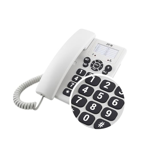 Spc - Original Corded Phone with Large Keys, 3 Direct Memories, High Ringer Volume